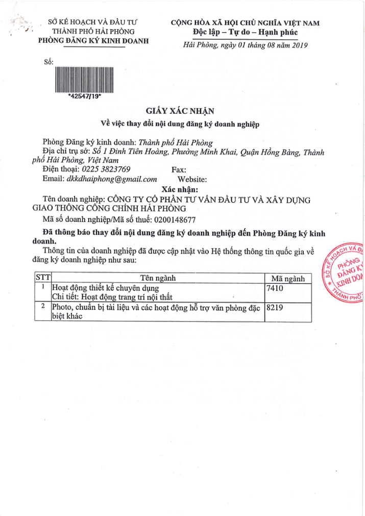 Giấy chứng nhận đăng ký doanh nghiệp – trang 5