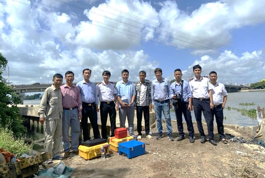 Khảo sát định kỳ luồng đường thủy nội địa quốc gia khu vực 1 năm 2024